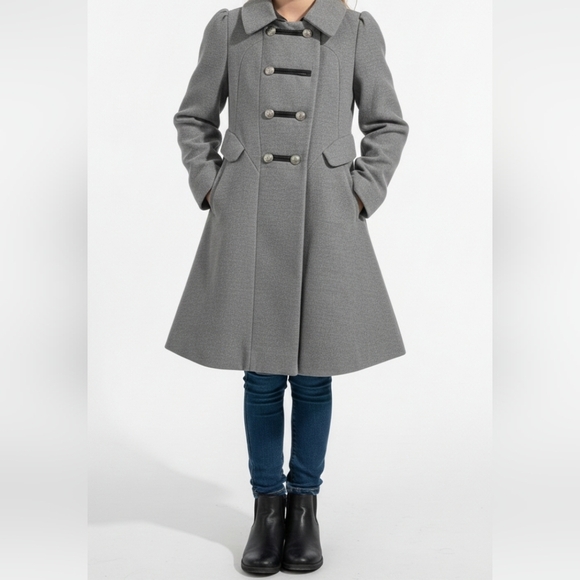Rothschild Jackets & Blazers - Rothschild Classic Gray Trench Coat  size 10 (Girl)